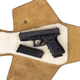 High quality full grain Leather Pistol Wrap alternate angle - Saddleback Leather