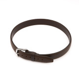 High quality size 34 dark brown  thick leather belt from the top.