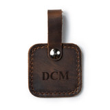High quality full grain Leather Bag Tag alternate angle - Saddleback Leather