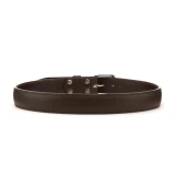 High quality size 34 dark brown  thick leather belt from the back.