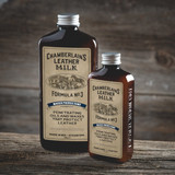 High quality tan full grain Leather Protector Chamberlain's Water Protectant No 3 back view - Saddleback Leather