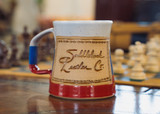 High quality full grain leather Saddleback Coffee Mug front view - Saddleback Leather