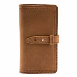 Dave's Deals Big Leather Wallet - Old Design - Tobacco