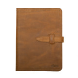 Dave's Deals Large Leather Portfolio - Tobacco