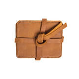 Dave's Deals Leather Coaster Set - Tobacco