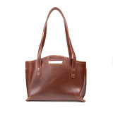Dave's Deals Urban Leather Tote - Chestnut