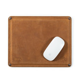 Dave's Deals Normal Leather Mouse Pad - Small - Tobacco
