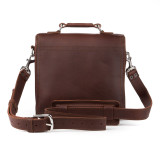 Dave's Deals Indiana Leather Satchel - Chestnut