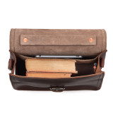 Dave's Deals Indiana Leather Satchel - Chestnut