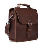 Dave's Deals Indiana Leather Satchel - Chestnut