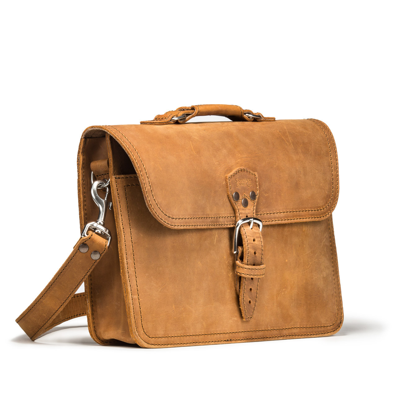 Leather Briefcase Satchel Laptop Bag Saddleback
