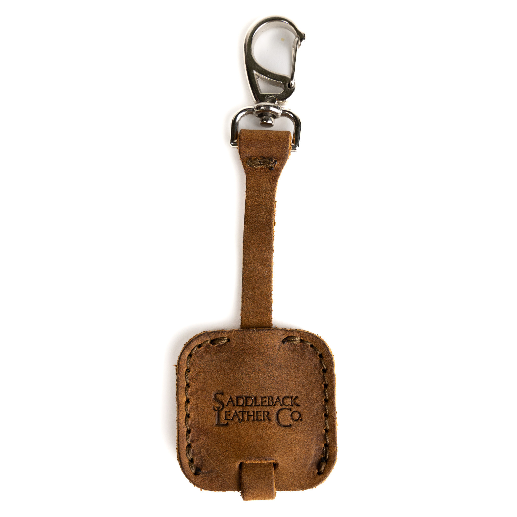 Leather AirTag Keychain Clip Super Cool