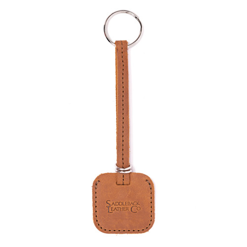 Leather AirTag Keychain Case - The Strap