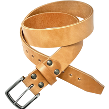Dave's Deals Old Bull Leather Belt - Natural - 34