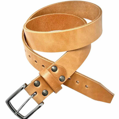 Dave's Deals Old Bull Leather Belt - Natural - 36