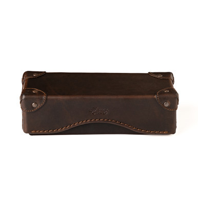 Dave's Deals Grandfather Eyeglass Case - Dark Coffee Brown