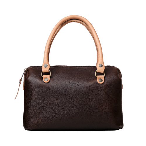 Medium Leather Duffle Handbag