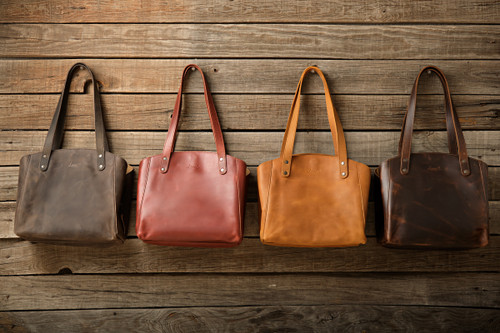 High quality full grain Leather Organizer Satchel front view - Saddleback Leather