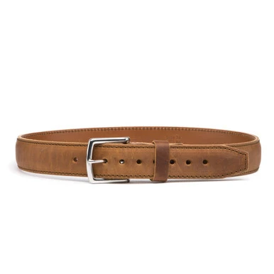 High quality tan full grain Dave's Deals Leather Tow Belt - Tobacco - 36 front view - Saddleback Leather