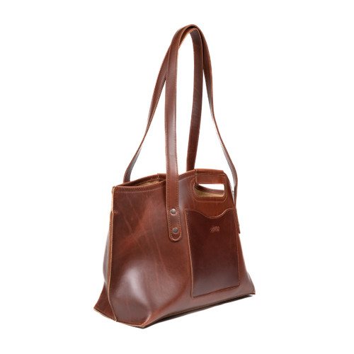 High quality full grain Urban Leather Tote front view - Saddleback Leather