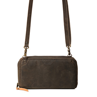 Suzette's Steals Large Leather Accordion Wallet - Black