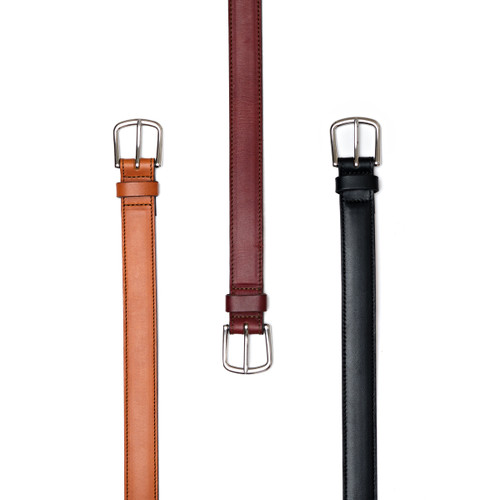 High quality italian Leather Dress Belt in 3 colors.