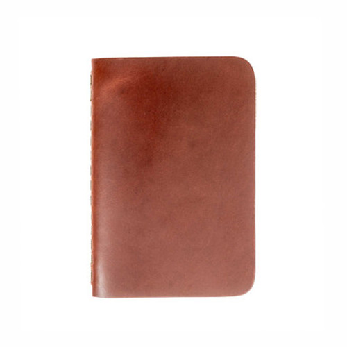 Dave's Deals Leather Pocket Notebook - Single - Chestnut