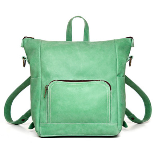 Suzette's Steals Universal Leather Backpack - Mint