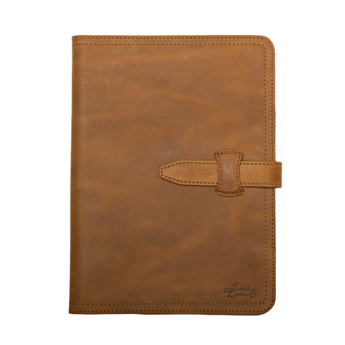 High quality full grain Large Leather Portfolio front view - Saddleback Leather