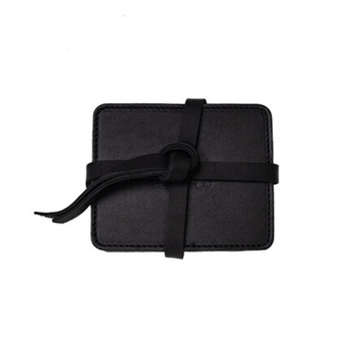 Dave's Deals Leather Coaster Set - Black