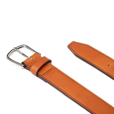 Dave's Deals Italian Dress Belt - Size 40 - English Tan