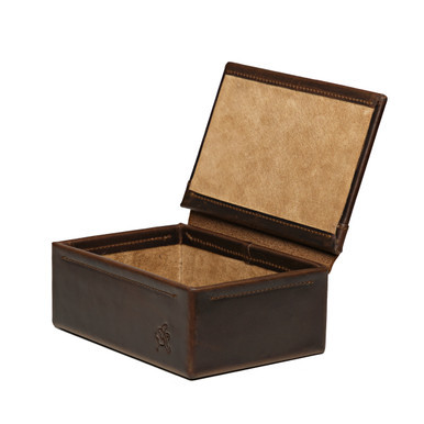 Dave's Deals Small Organizer Box - Dark Coffee Brown