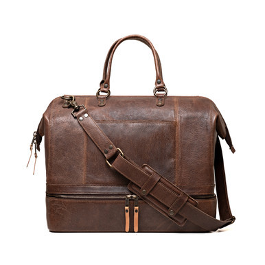 Suzette's Steals Two Compartment Duffle - Dark Coffee