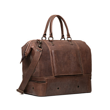 Suzette's Steals Two Compartment Duffle - Dark Coffee