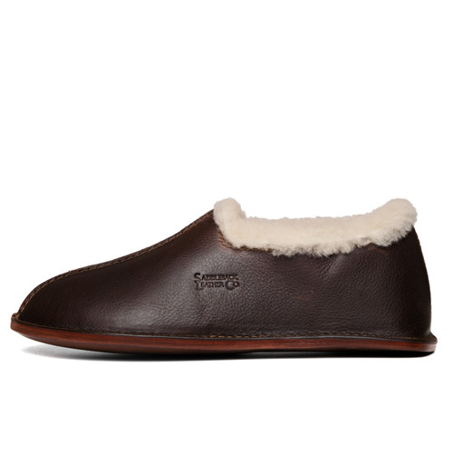 Dave's Deals Sheepskin Moccasins - Old Design - Size 6 - Dark Coffee Brown
