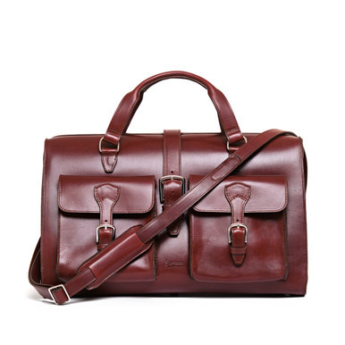 Dave's Deals Wesley Deep Pocket Duffle - Oxblood