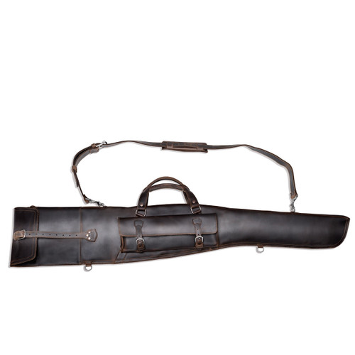 Dave's Deals Leather Gun Sleeve - Dark Coffee Brown