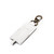 High quality white chapstick leather holder shown empty