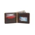 High quality dark brown full grain Dave's Deals Medium Bifold Leather Wallet - Dark Coffee Brown front view - Saddleback Leather