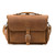 High quality tan full grain Dave's Deals Slim Leather Briefcase - Tobacco front view - Saddleback Leather