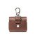High quality back image of the reddish brown Leather AirPod Pro Case.