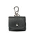 High quality front image of the black Leather AirPod Pro Case.
