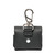 High quality back image of the black Leather AirPod Pro Case.