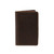 Dave's Deals Slim Leather Business Card Holder - Dark Coffee Brown