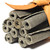 High quality full grain leather Waxed Canvas Fire Starter Rolls back view - Saddleback Leather