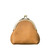 This is the leather coin purse in light brown showing the back view