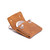 High quality full grain Leather Airtag Keychain Case - The Pouch front view - Saddleback Leather