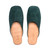 This is the top view of the Dark Green Suede Leather Slippers