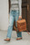 High quality light tan full grain All in One Leather Backpack-Now with Detachable Straps alternate angle - Saddleback Leather