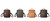 High quality  view of the leather all in one backpack in all 4 colors